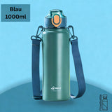 Thermosflasche Edelstahl – auslaufsicher, Klappdeckel, 2-in-1 Trinksystem