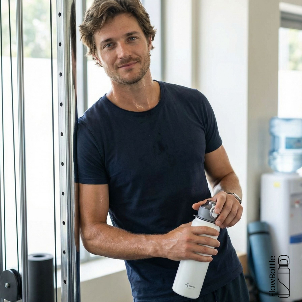 Thermosflasche Edelstahl – auslaufsicher, Klappdeckel, 2-in-1 Trinksystem